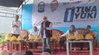 Kampanye terbatas calon bupati Mamuju, Sutinah Suhardi di Simboro.